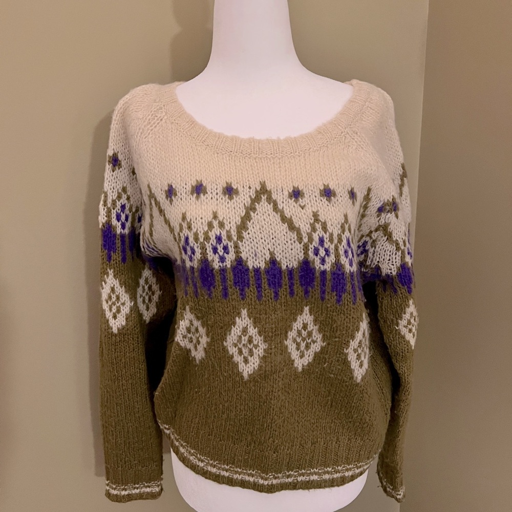 Wool "ski" sweater